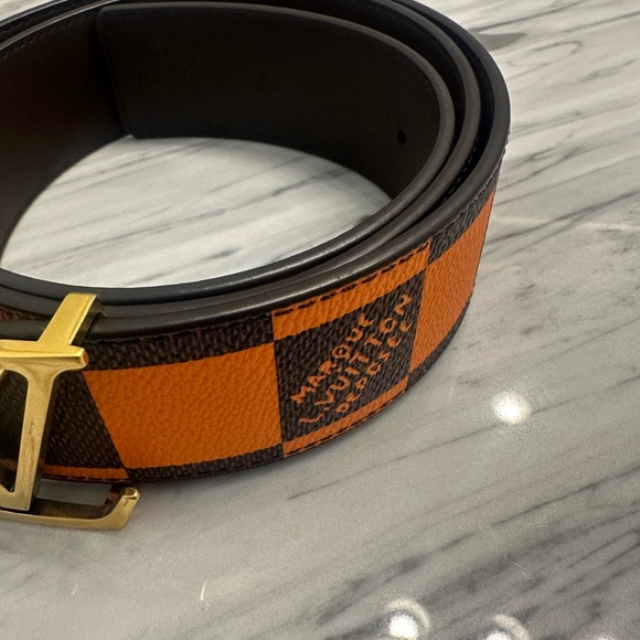 Louis Vuitton LV Initials Pharrell collection damier pop orange 90 - Picture 3 of 7